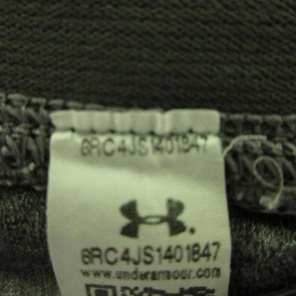 Under Armour Leggings Womens Medium Gray Colorblock Compression HeatGear